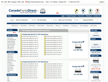 Tablet Screenshot of canadapartsdirect.com